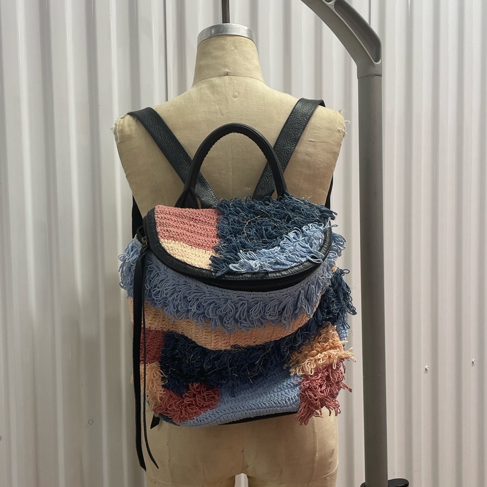 CLEOBELLA Multicolor Fringe Textured Backpack - Picture 12 of 15